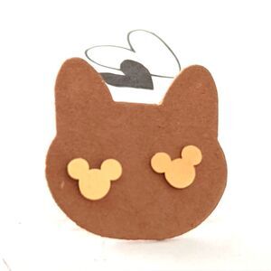 Mouse Bear Shape Iconic Minimalist Stainless Steel Dainty Gold Stud Earrings